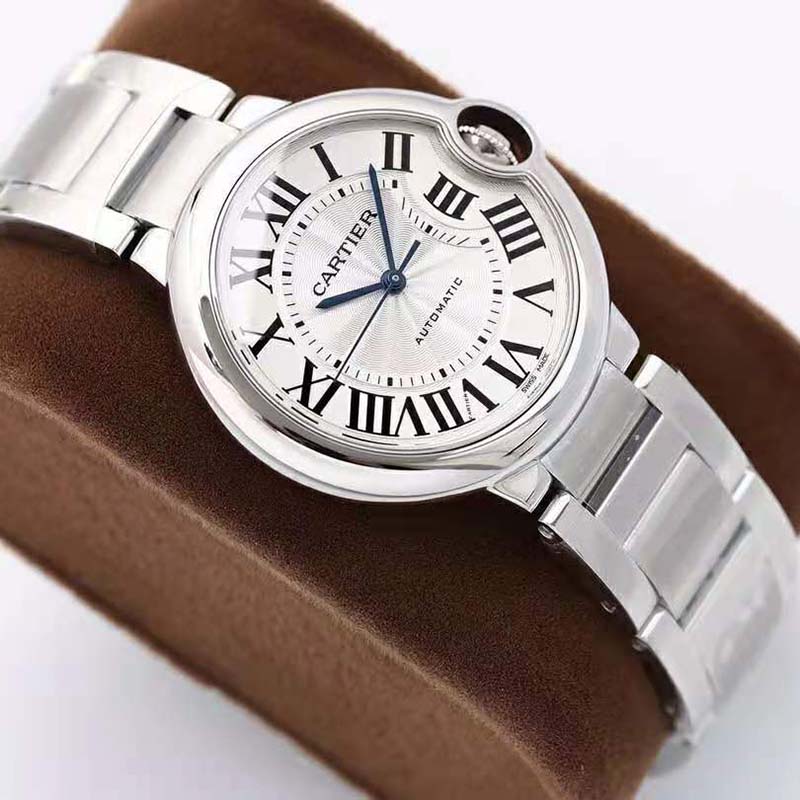 Cartier Unisex Ballon Bleu De Cartier Watch 36mm Automatic Movement in Steel-Silver (5)