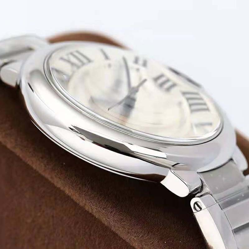 Cartier Unisex Ballon Bleu De Cartier Watch 36mm Automatic Movement in Steel-Silver (7)