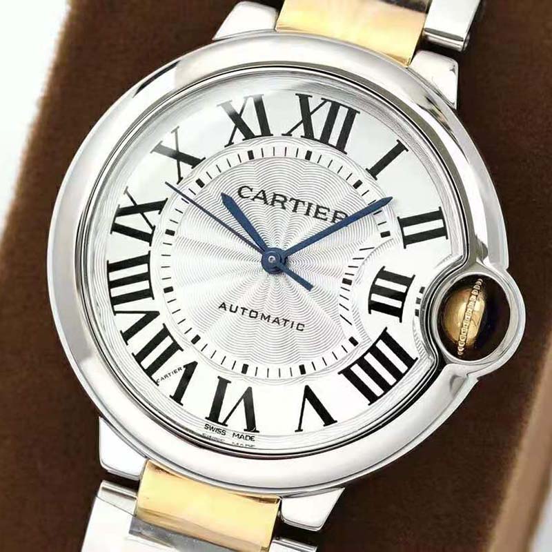 Cartier Unisex Ballon Bleu De Cartier Watch 36mm in Yellow Gold and Steel-Silver (3)