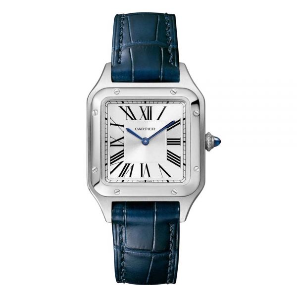 Cartier Unisex Santos-Dumont Watch Small Large Model in Steel-Silver (1)