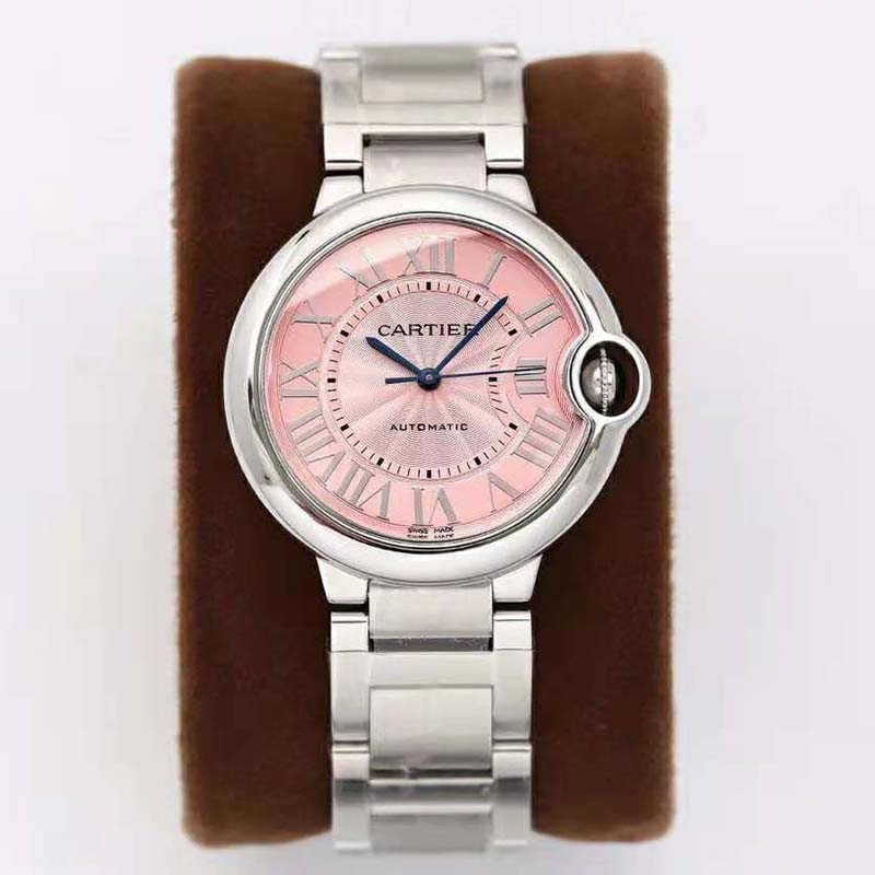 Cartier Women Ballon Bleu De Cartier Watch 33mm in Steel-Pink (2)