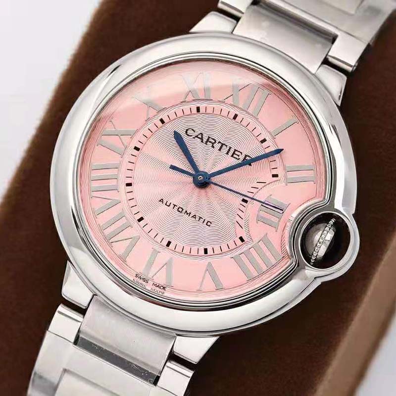Cartier Women Ballon Bleu De Cartier Watch 33mm in Steel-Pink (3)