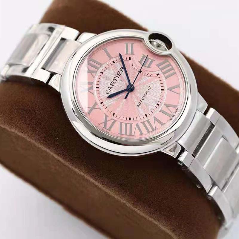 Cartier Women Ballon Bleu De Cartier Watch 33mm in Steel-Pink (5)