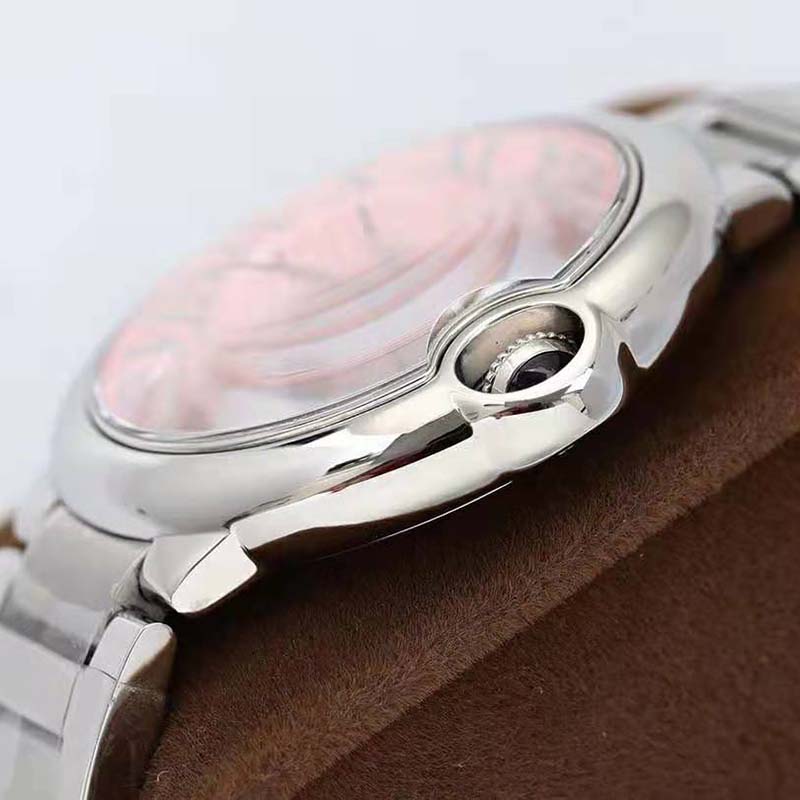 Cartier Women Ballon Bleu De Cartier Watch 33mm in Steel-Pink (6)