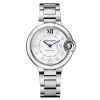 Cartier Women Ballon Bleu De Cartier Watch 33mm in Steel and Diamonds-White