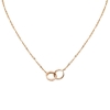 Cartier Women Love Necklace in Pink Gold with Diamonds