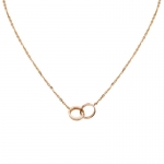Cartier Women Love Necklace in Pink Gold with Diamonds