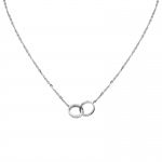 Cartier Women Love Necklace in White Gold with Diamonds-Silver