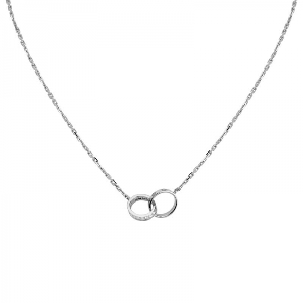 Колье Cartier Women Love из белого золота с бриллиантами и серебром