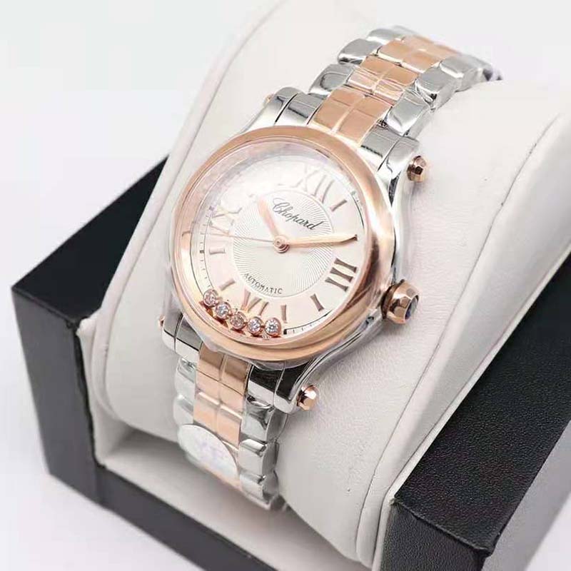 Chopard Women Happy Sport 30 mm Automatic in Rose Gold and Stainless Steel (3)