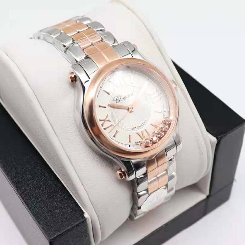 Chopard Women Happy Sport 30 mm Automatic in Rose Gold and Stainless Steel (4)