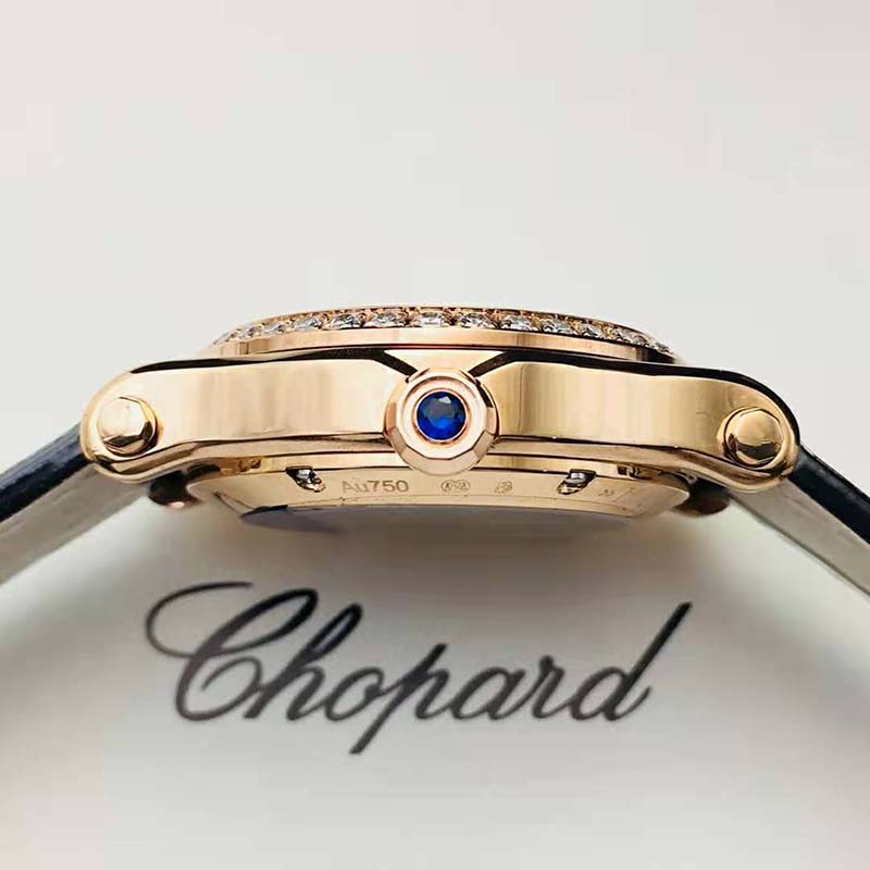 Chopard Women Happy Sport 36 mm Automatic in Rose Gold and Diamonds (5)