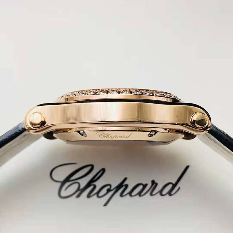 Chopard Women Happy Sport 36 mm Automatic in Rose Gold and Diamonds (6)
