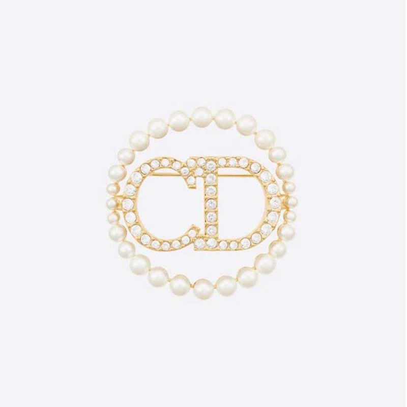 Dior Women Clair D Lune Brooch in Gold-Finish Metal (1)