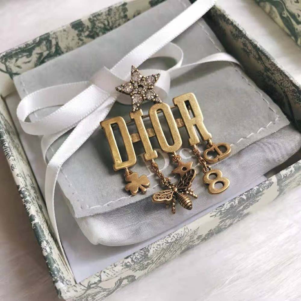 Dior Women Dio-r-evolution Brooch-Gold (4)