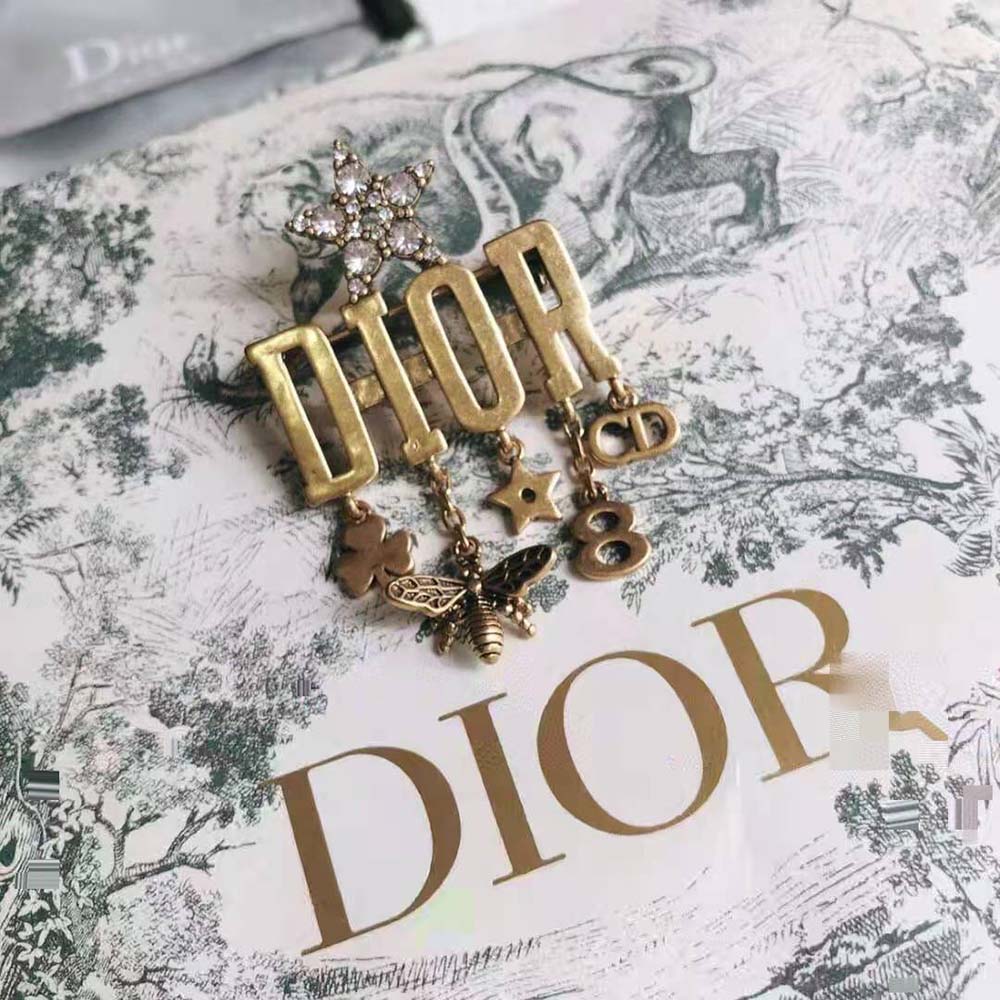 Dior Women Dio-r-evolution Brooch-Gold (5)