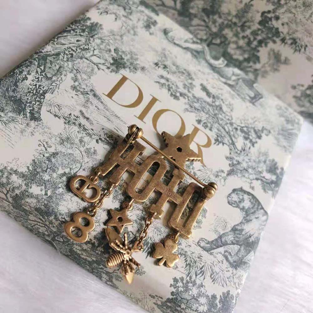 Dior Women Dio-r-evolution Brooch-Gold (6)
