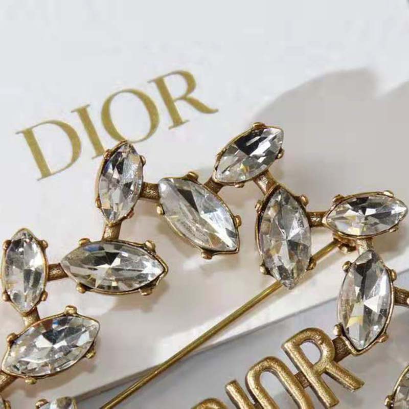 Dior Women J Adior Laurier Brooch-Gold (5)