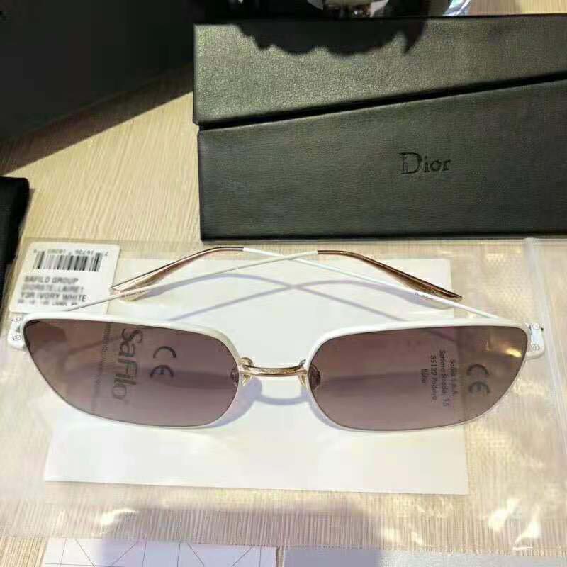 Dior Women Stellaire1 Brown Shaded Square Sunglasses-White (2)