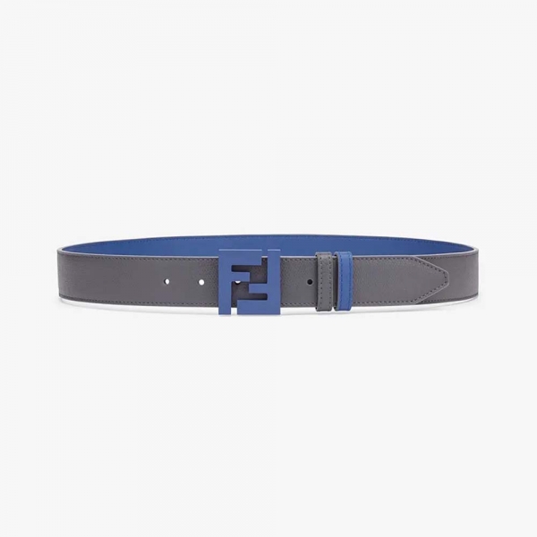Fendi Herren Gürtel Schwarz Ledergürtel-Blau (1)
