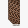 Fendi Women FF Scarf Brown Cashmere Scarf