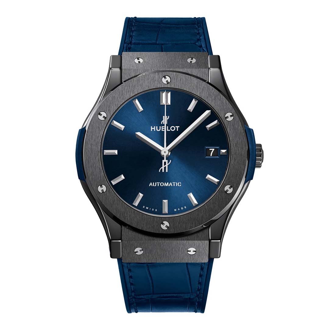 Hublot Men Classic Fusion Ceramic Blue 45 mm (1)