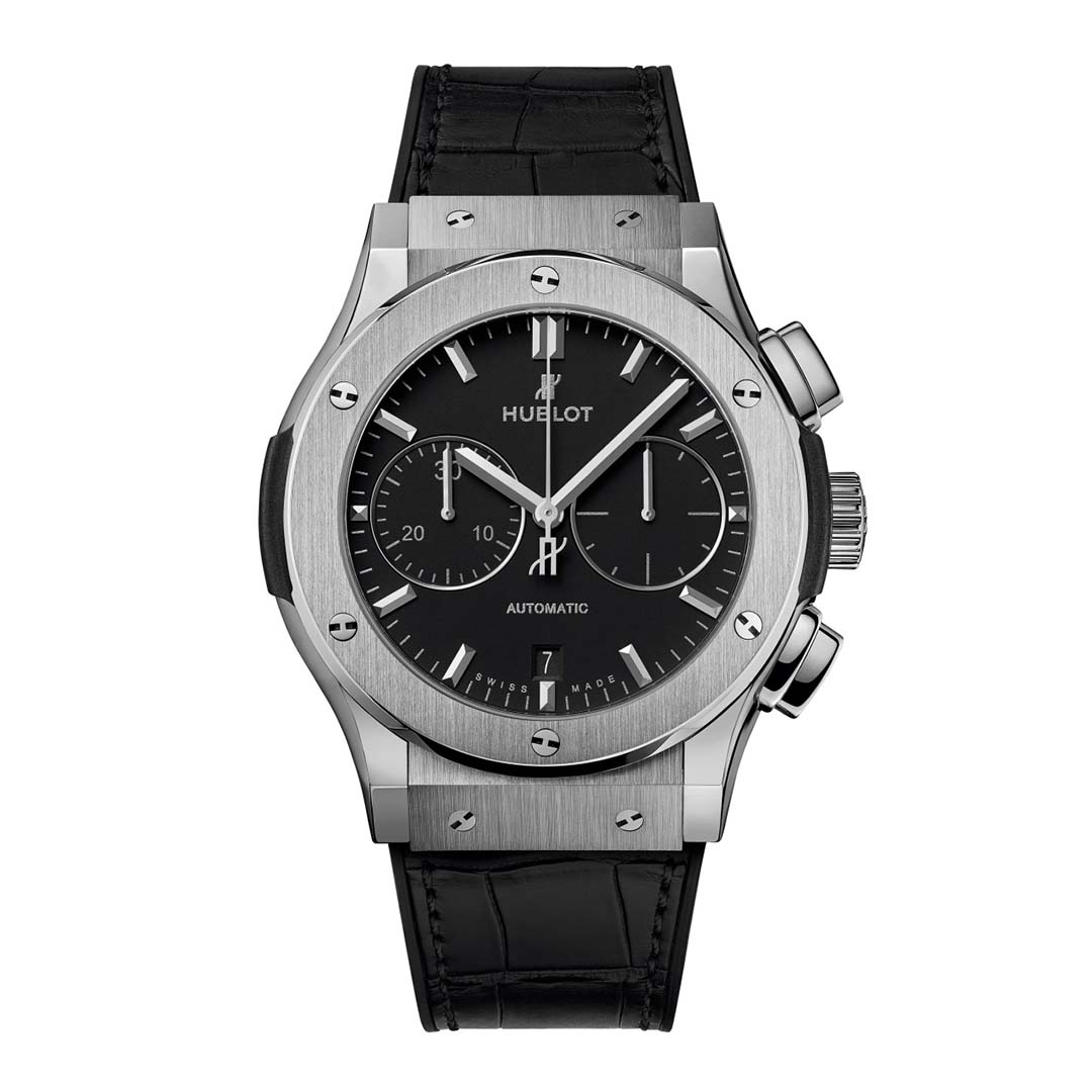 Hublot Men Classic Fusion Chronograph Titanium 45 mm-Black (1)