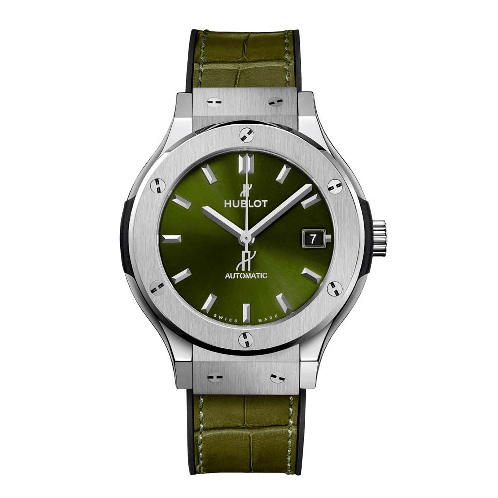 Hublot Women Classic Fusion Titanium Green 38 mm (1)