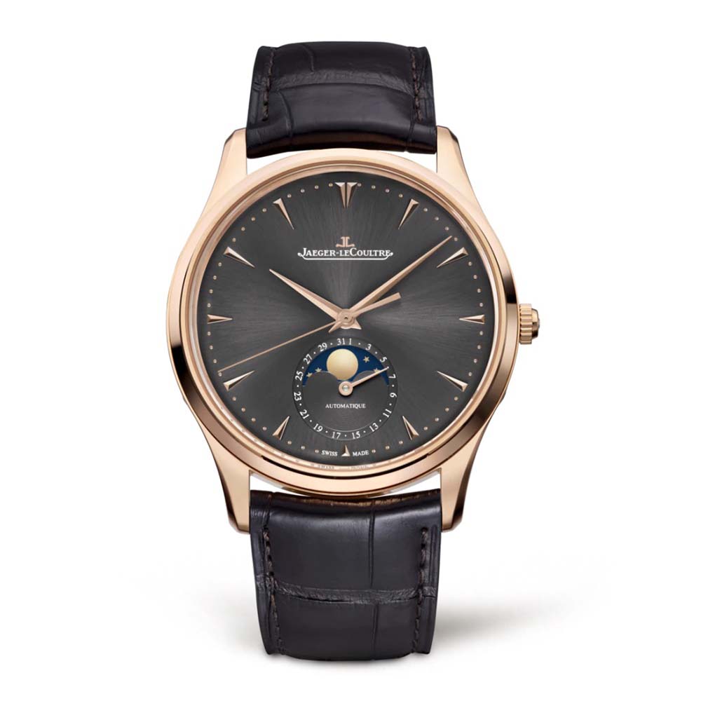 Jaeger-LeCoultre Men Master Ultra Thin Moon 39 mm in Pink Gold-Grey (1)