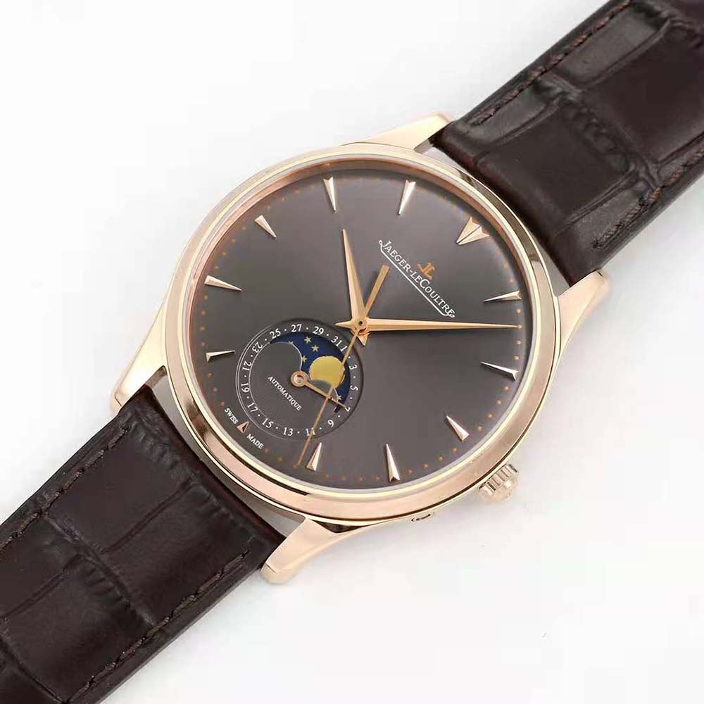 Jaeger-LeCoultre Men Master Ultra Thin Moon 39 mm in Pink Gold-Grey (3)