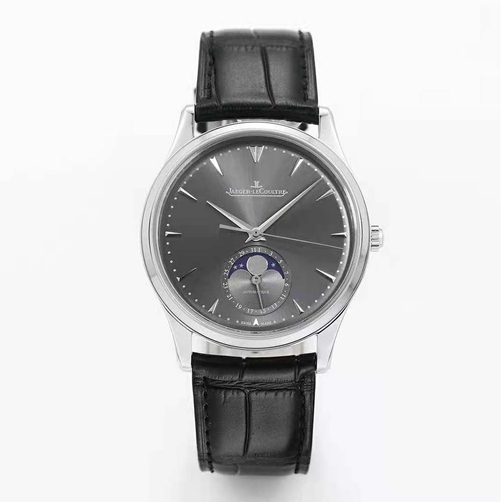 Jaeger-LeCoultre Men Master Ultra Thin Moon 39 mm in White Gold-Grey (2)