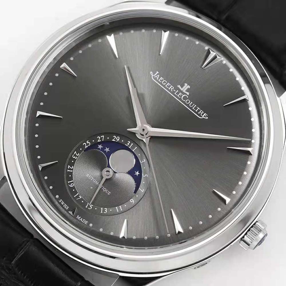 Jaeger-LeCoultre Men Master Ultra Thin Moon 39 mm in White Gold-Grey (4)