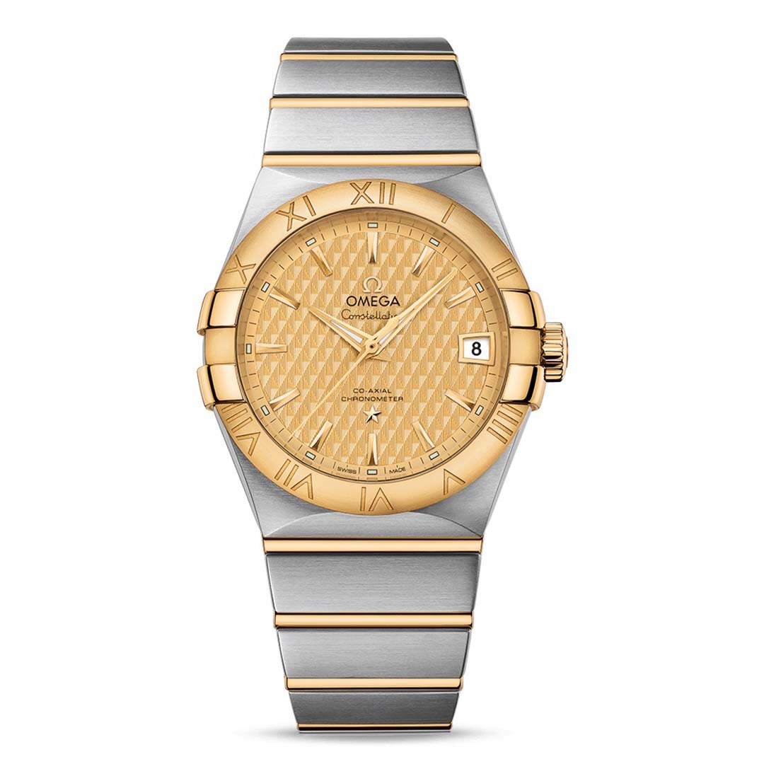 Omega Men Constellation Co‑Axial Chronometer 38 mm in Steel and Yellow Gold