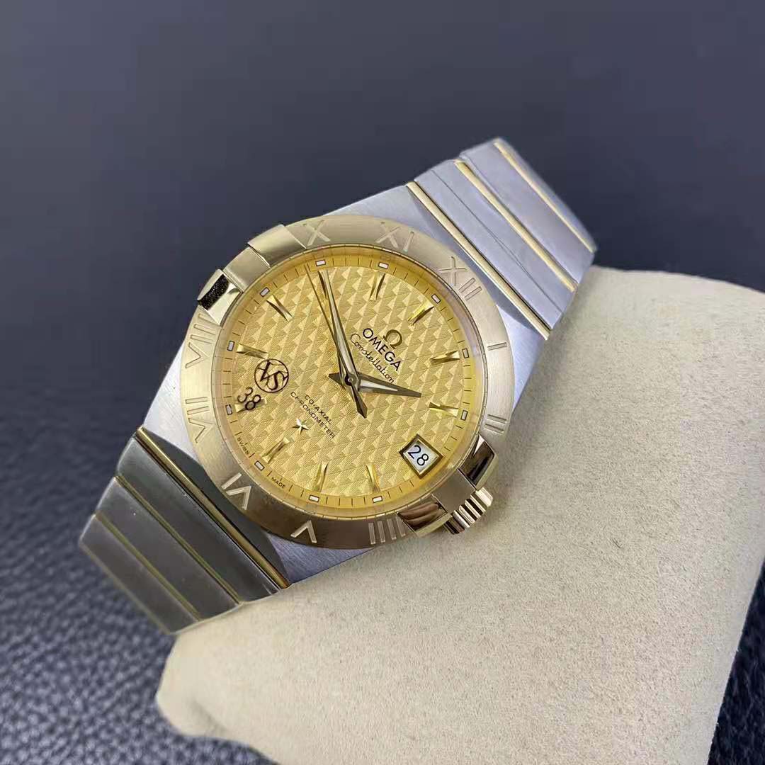 Omega Men Constellation Co‑Axial Chronometer 38 mm in Steel and Yellow Gold (6)