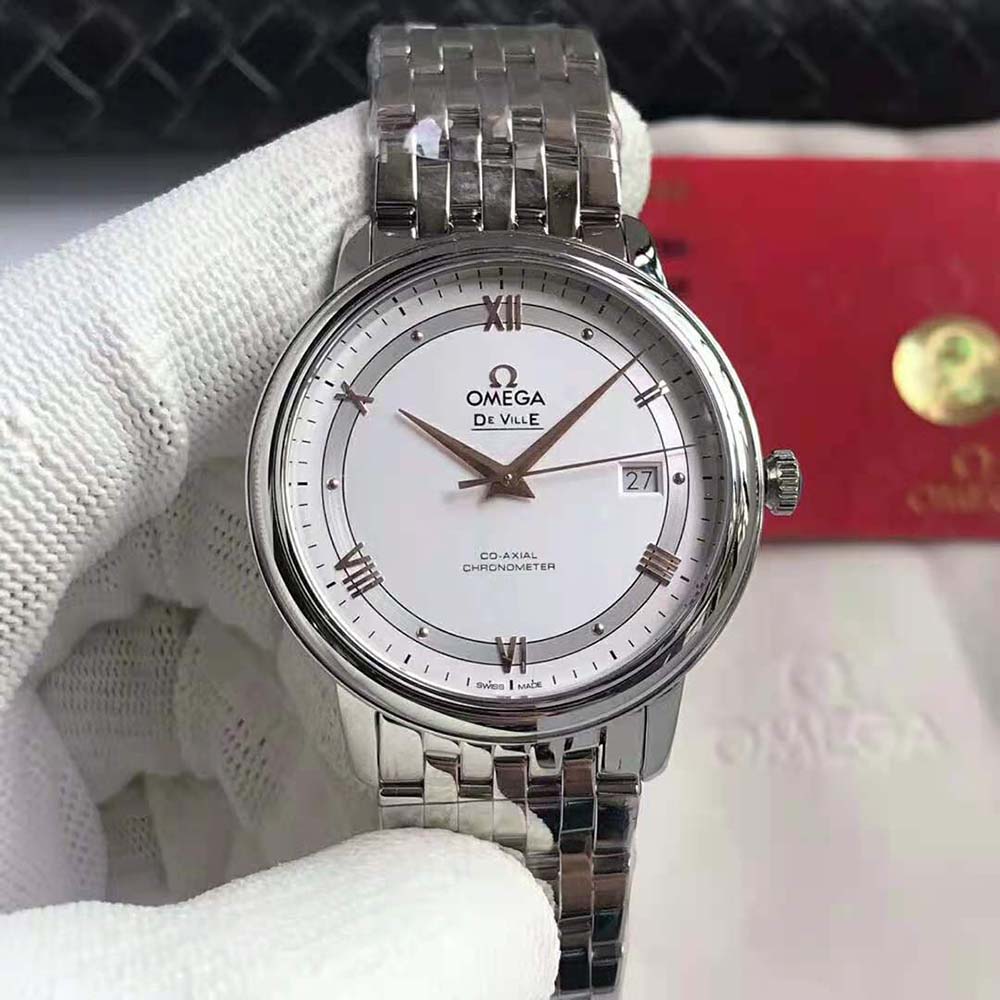 Omega Men De Ville Prestige Co‑Axial Chronometer 39.5 mm-Silver (2)