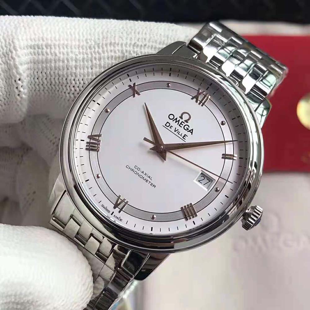 Omega Men De Ville Prestige Co‑Axial Chronometer 39.5 mm-Silver (3)