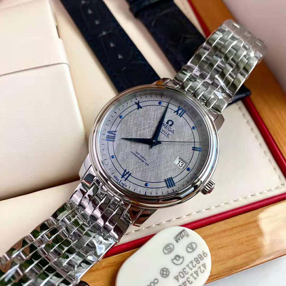 Omega Men De Ville Prestige Co‑Axial Chronometer 39.5 mm in Steel-Grey (3)