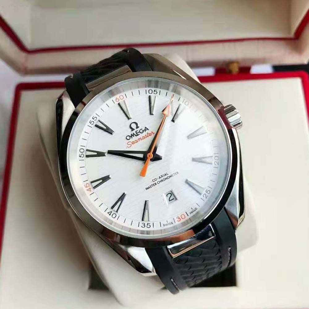 Omega Men Seamaster Aqua Terra 150M Co‑Axial Master Chronometer 41 mm-White (2)