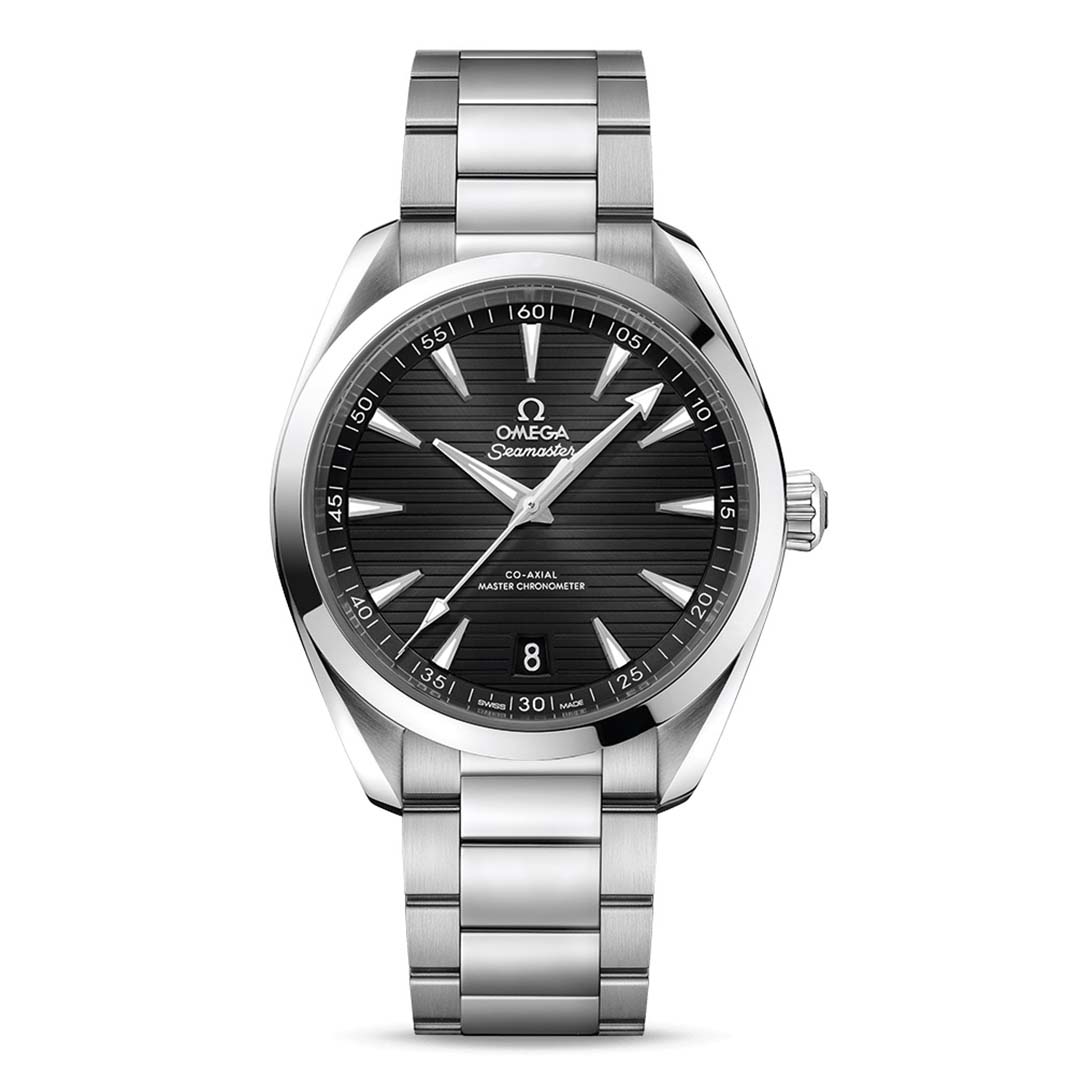 Omega Men Seamaster Aqua Terra 150M Co‑Axial Master Chronometer 41 mm in Steel-Black (1)