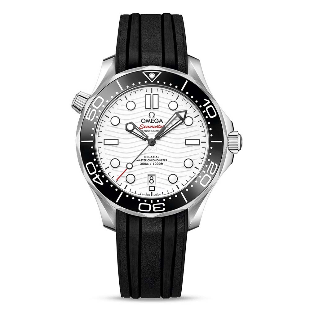 Omega Men Seamaster Diver 300M Co‑Axial Master Chronometer 42 mm in Steel-White (1)