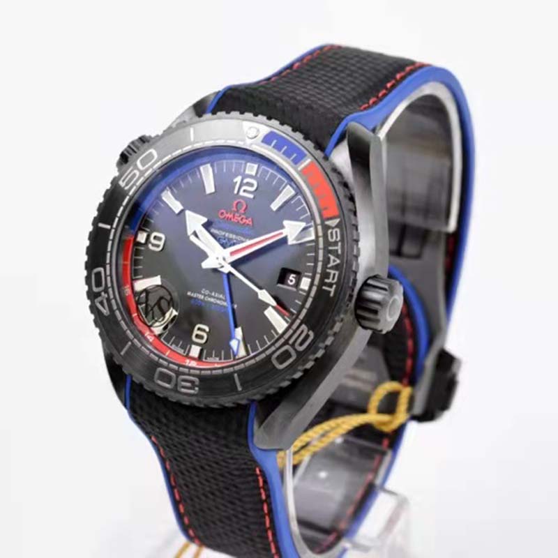 Omega Men Seamaster Planet Ocean 600M Co‑axial Master Chronometer GMT 45.5 mm-Black (5)
