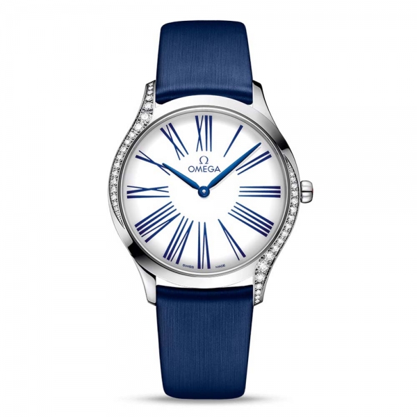 Omega Women De Ville Tresor Quartz 36 mm in Steel-White