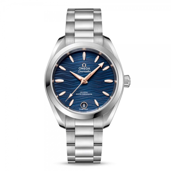 Omega Women Seamaster Aqua Terra 150M Co‑Axial Master Chronometer 34 mm in Steel-Blue (1)
