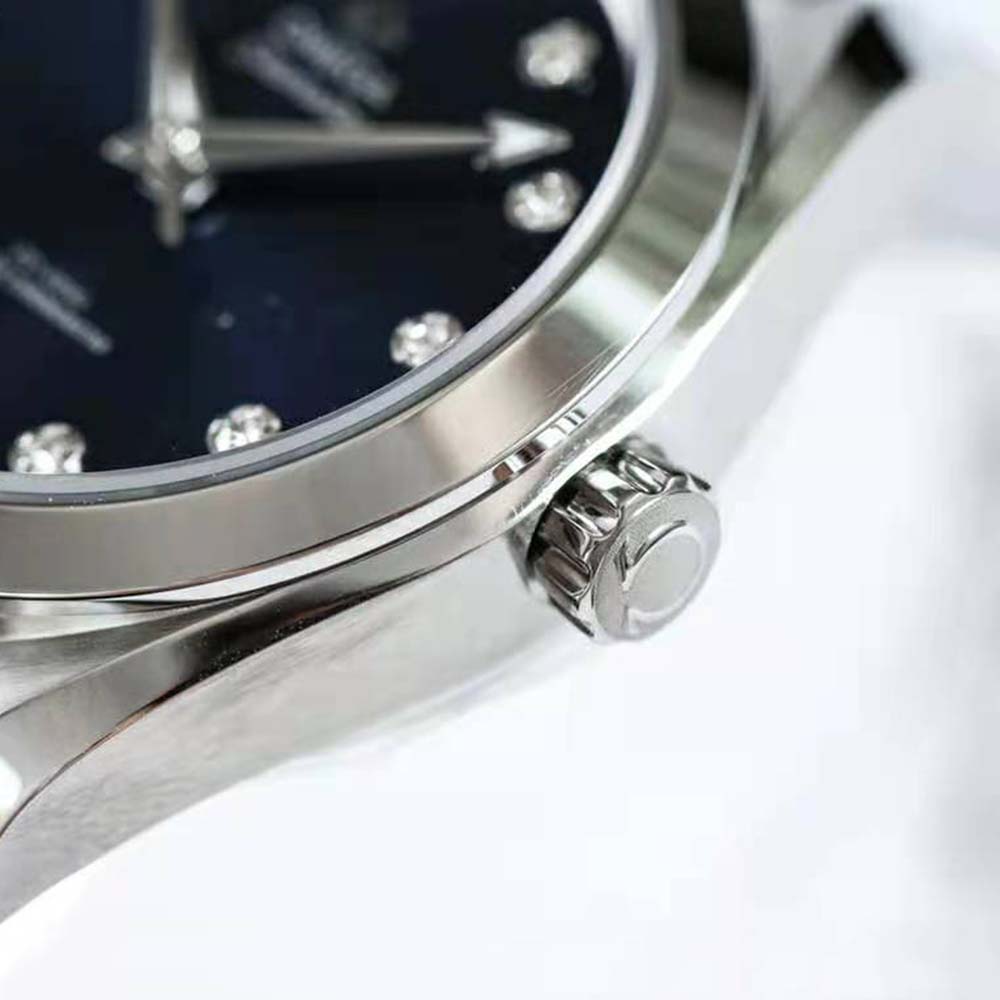 Omega Women Seamaster Aqua Terra 150M Co‑Axial Master Chronometer 34 mm in Steel-Blue 2 (5)