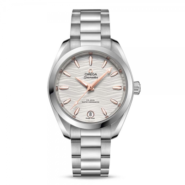 Omega Women Seamaster Aqua Terra 150M Co‑Axial Master Chronometer 34 mm in Steel-Silver