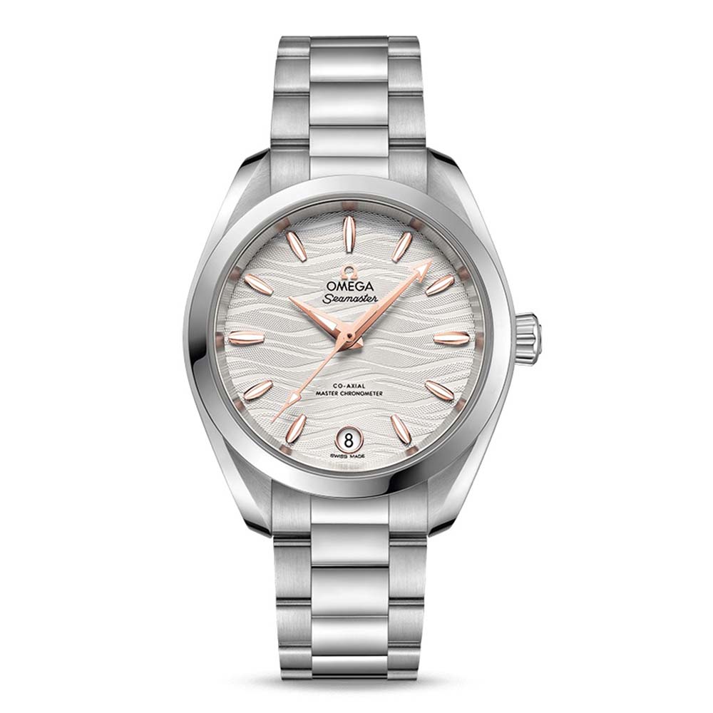 Omega Women Seamaster Aqua Terra 150M Co‑Axial Master Chronometer 34 mm in Steel-Silver