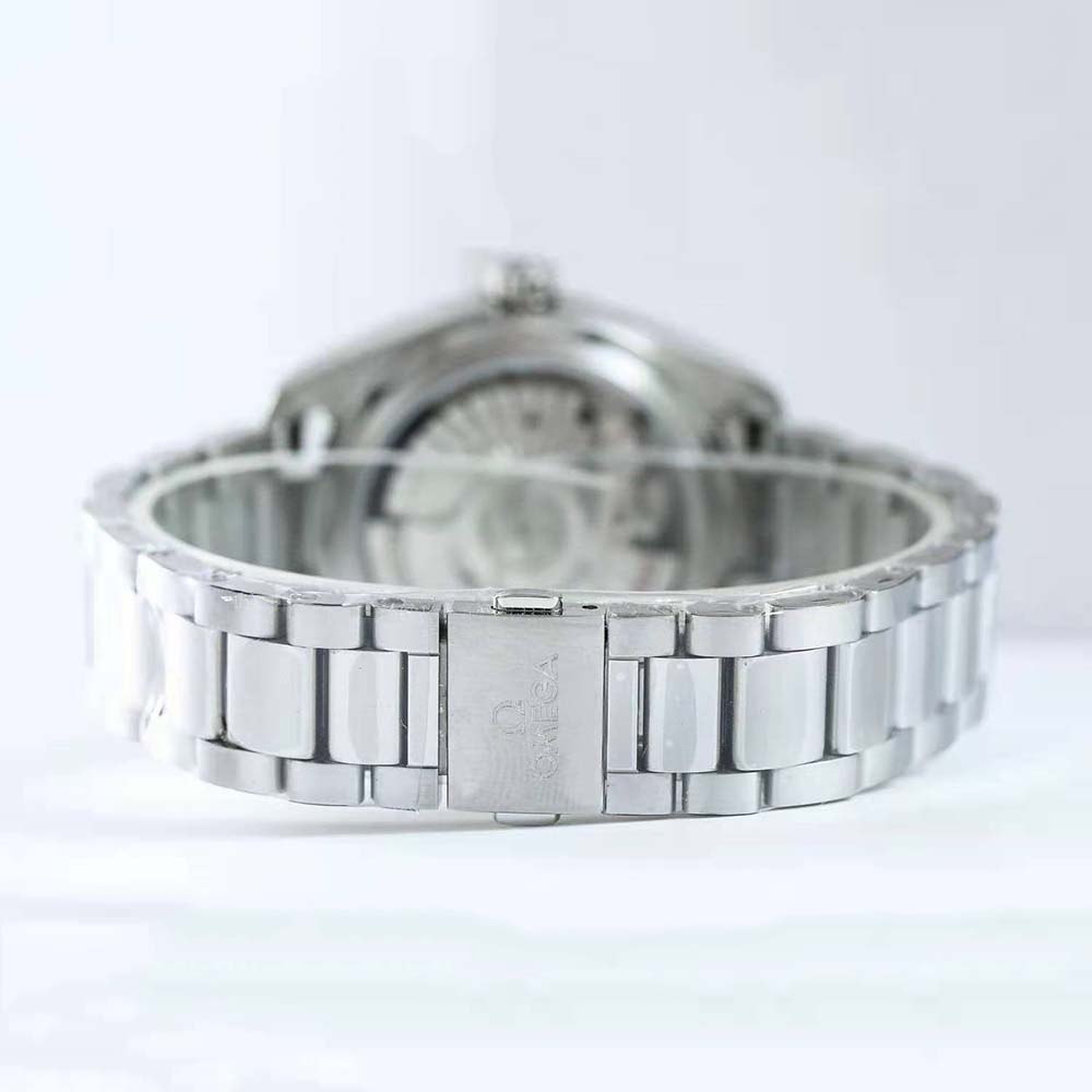 Omega Women Seamaster Aqua Terra 150M Co‑Axial Master Chronometer 34 mm in Steel-Silver (7)