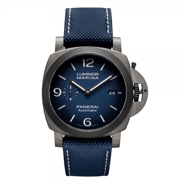 Panerai Men Luminor Marina Fibratech Vulcano Blu 44mm-Blue (1)