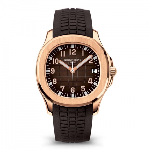 Patek Philippe Men Aquanaut Self-winding 40.8 mm in Rose Gold-Brown