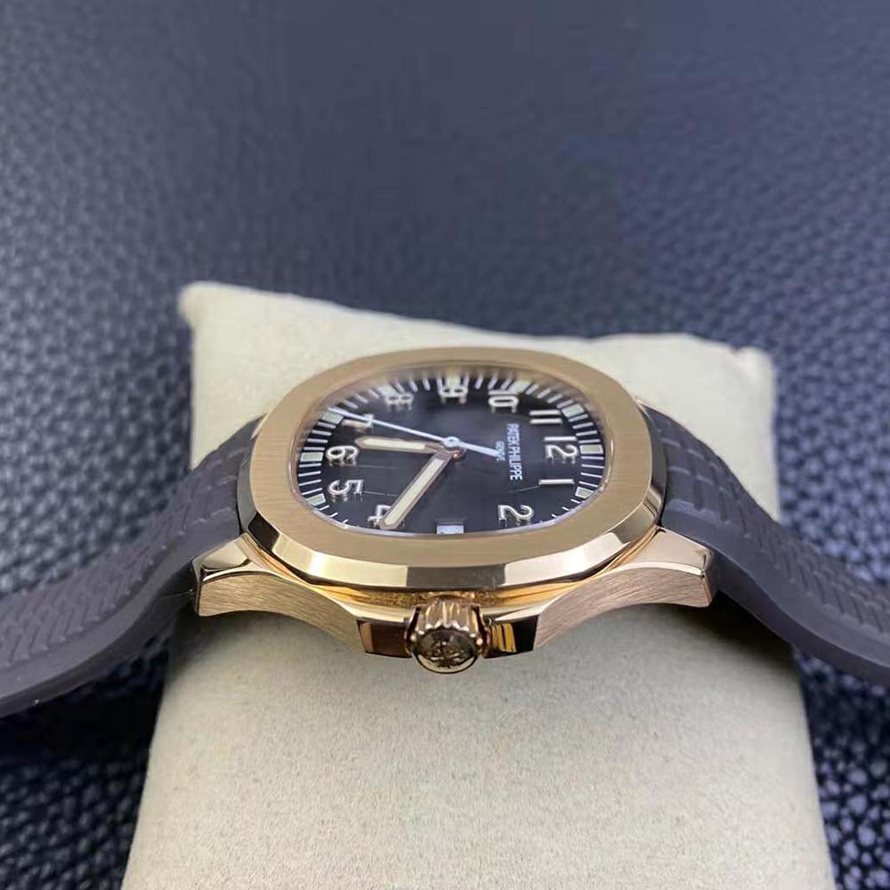 Patek Philippe Men Aquanaut Self-winding 40.8 mm in Rose Gold-Brown (5)